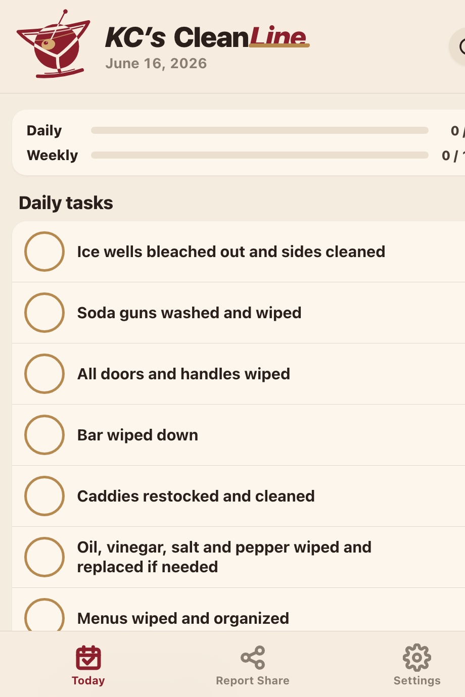 KC’s CleanLine app