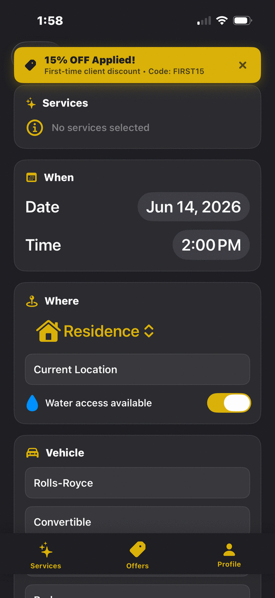 GDFS booking app