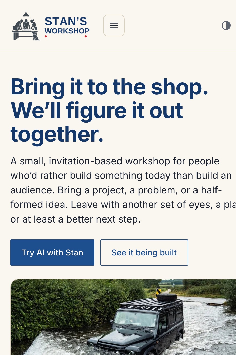 Stan’s Workshop site